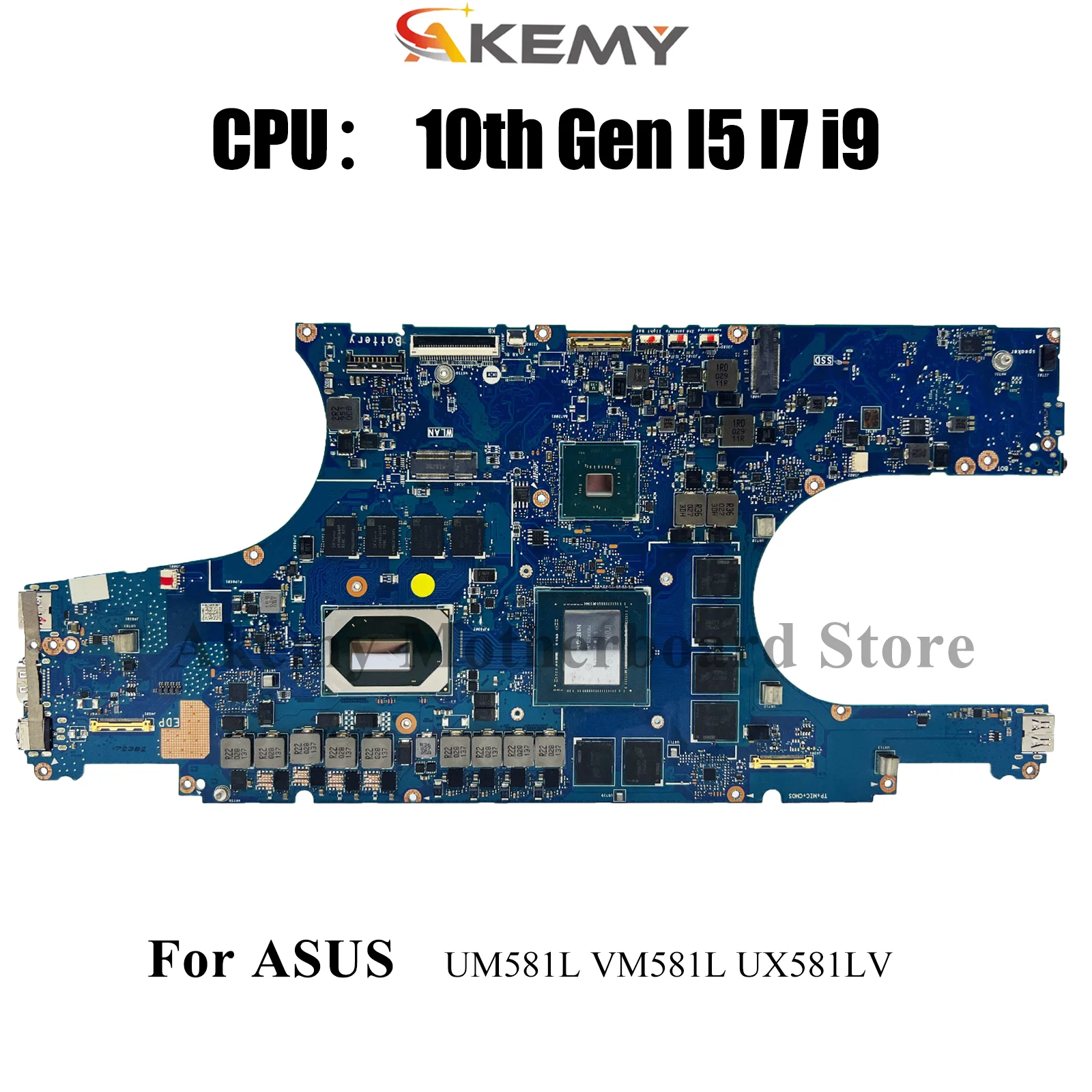 

UX581LV Laptop Motherboard For ASUS ZenBook UX581 VM581L UX581LU UX581LV UX581LS UM581L Notebook Mainboard With I5 I7 i9 CPU stk