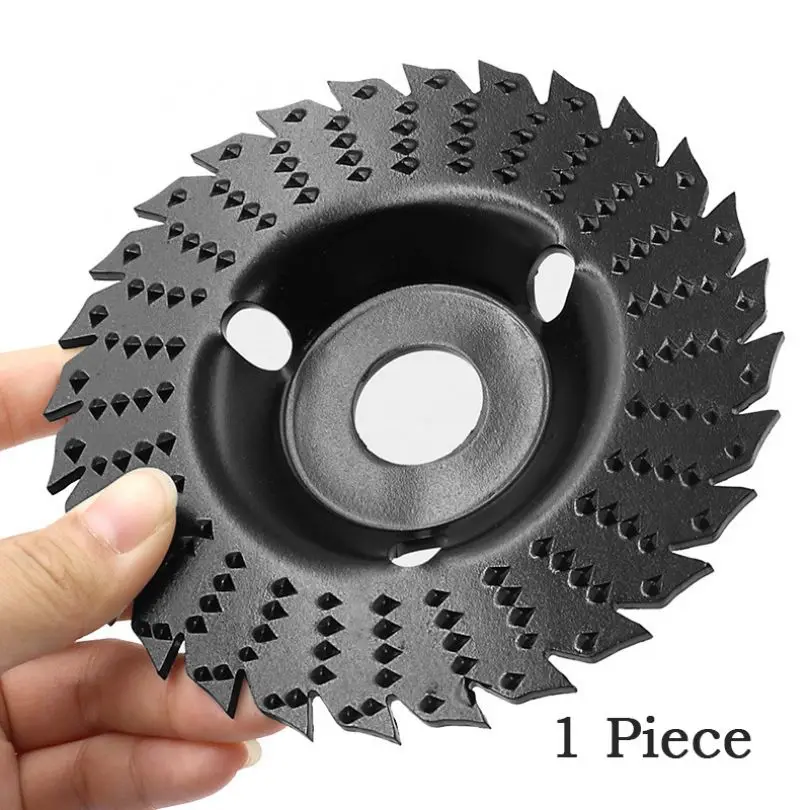 

125mm Flat Serrated Disc Grinding Wheel Woodworking Wood Grinding File Abrasive Disc for Sanding Carving Polishing Power Tools