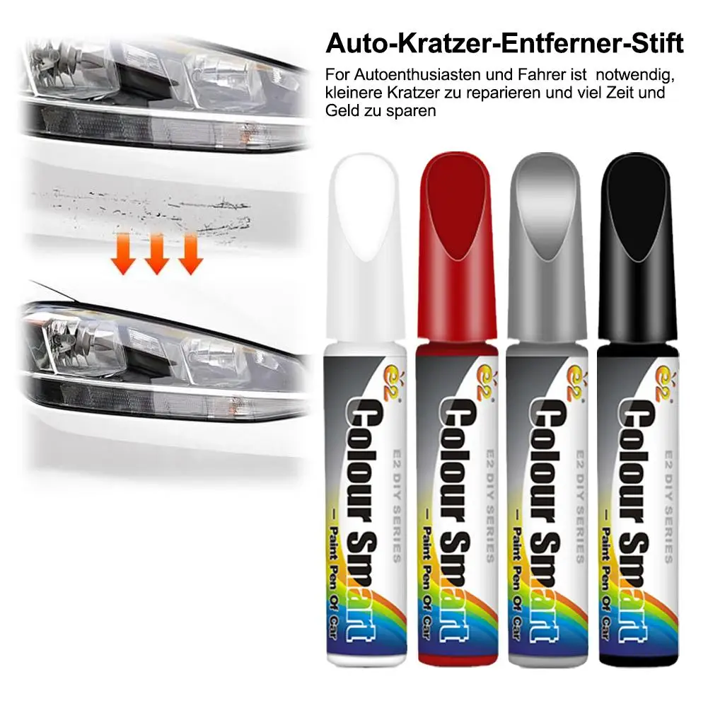 Auto-Kratzer-Entferner-Stift Car Paint Scratch Repair Black Pen Pearl Color Pen Touch-up White Universal Black Pearl White V4E3