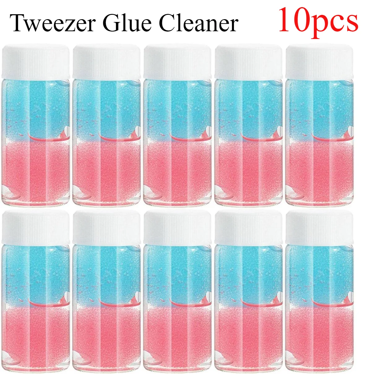 

10/20pcs 25ml Professional Eyelash Glue Remover Liquid Eyelash Tweezers Cleaning Sponge Eyelashes Extension Cleaner Makeup