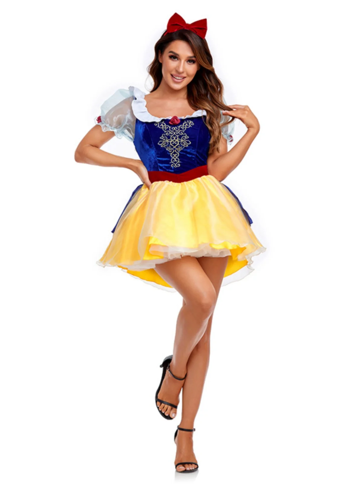 Disfraz de Halloween Falda larga Rendimiento Blancanieves y siete enanitos Traje de cosplay Rendimiento escénico Ropa tradicional china...