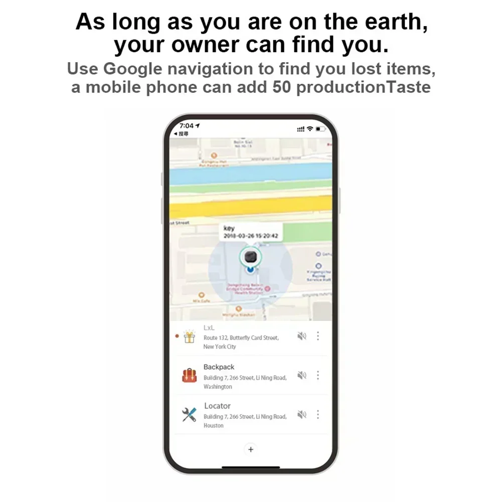 Wireless Mini GPS Tracker Bluetooth APP GPS Rekord Smart Tag Für iPhone Android Anti-verloren Alarm Schlüssel Kind Tasche Brieftasche finder