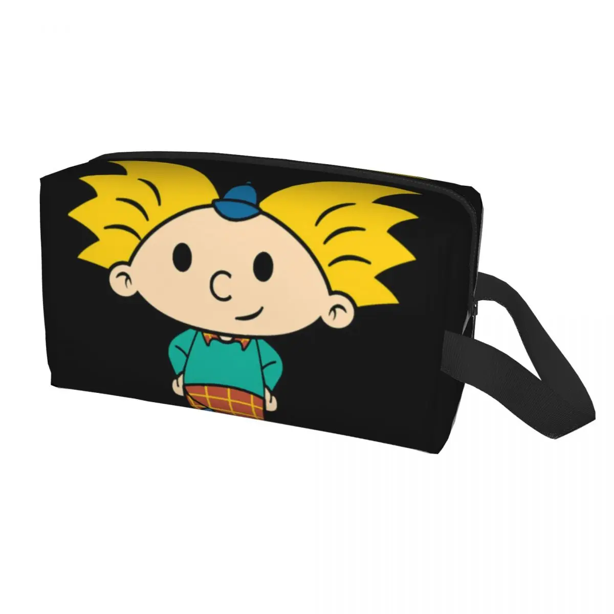 Custom Cartoon Tv Helga Pataki Toiletry Bag for Women Hey Arnold Makeup Cosmetic Organizer Lady Beauty Storage Dopp Kit Case