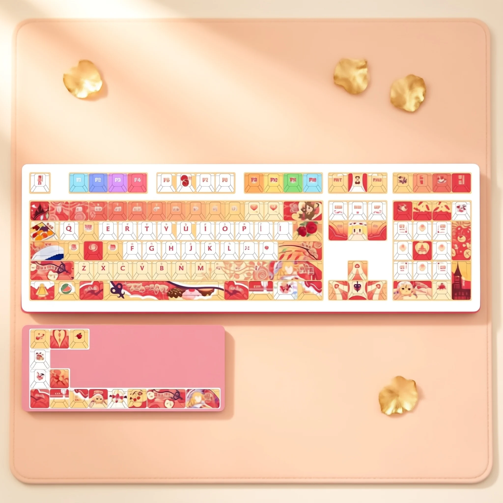 122 Key Touhou Project Flandre Scarlet PBT Keycap Set Original height Wear Resistant Mechanical Keyboard Diy Accessories Gift