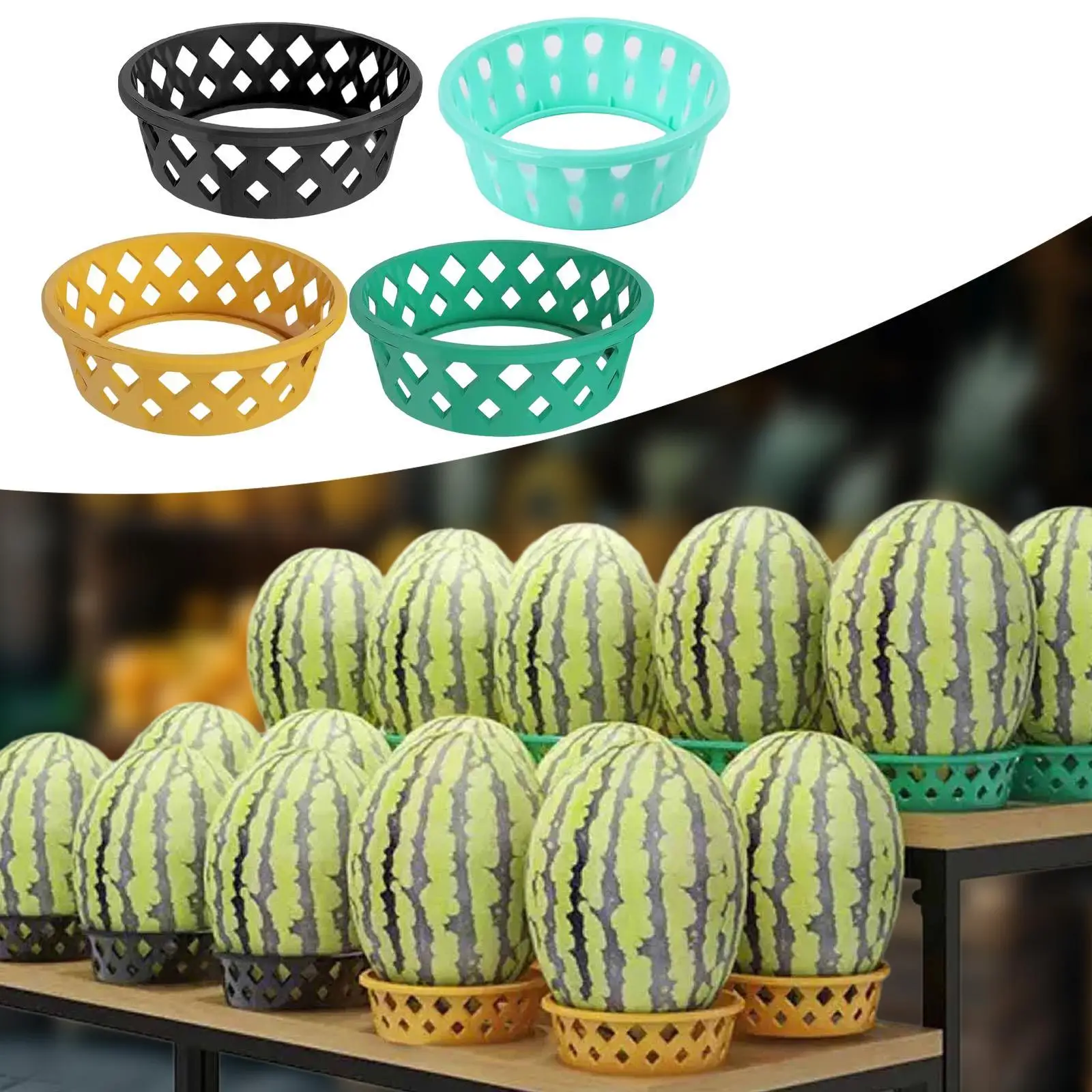 Anneau de fixation de pastèque, anneau d'affichage Durian, présentoir Anti-roulis, stabilisateurs, présentoir de fruits, cadre circulaire pour magasin de fruits