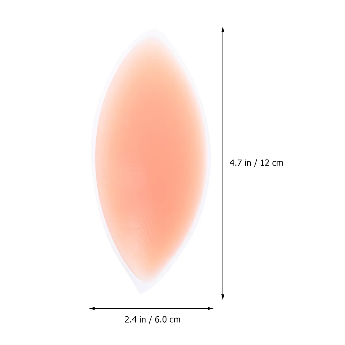One Pair Silicone Breast Pads Self Adhesive Bra Inserts Invisible Bra Covers for Low Cut Tops Strapless Dresses Swimwear