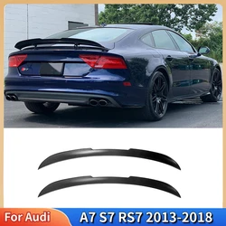For Audi A7 S7 RS7 2013--2018 Car Rear Trunk Lip Spoiler Tuning Rear Trunk Tail Wing Body Kits Tuning Top Wing Fixed Wind Wing