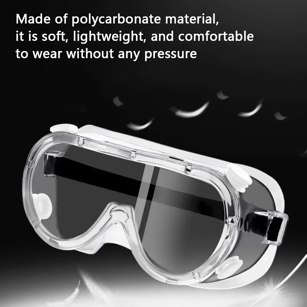 Clear Safety Goggles Glasses Men Women Eye Protect Off-road Cycling Safety Anti Dust Glasses Protection Moto Dust-proof Eyeglass