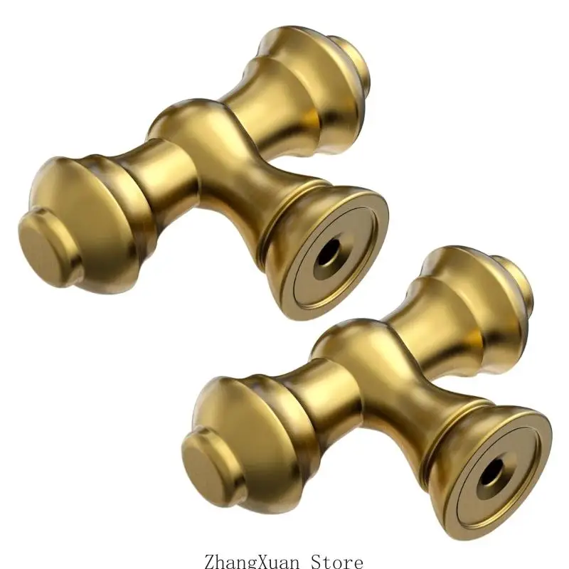 2er-Pack Schrankgriffe in kräftigem, gebürstetem, modernem Bronzeton, robuste Knäufe für die Küche, 3 x – Detail 9