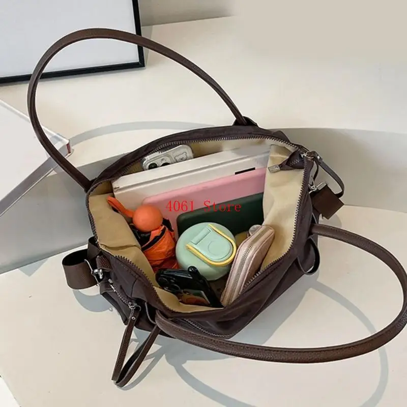 Nylon Casual Shoulder Bag Lightweight Crossbody Bags Practical Underarm Bag Large Handbag For Commuting Travel Daily Use