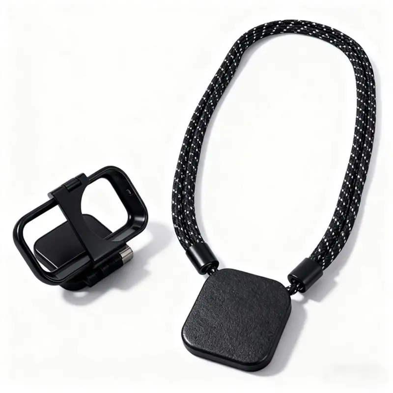 A92Z For DJI OSMO NANO Camera Magnetic Neck Strap Hold Holder Bracket Adapter Protective Frame Quick-Release Chest Mount