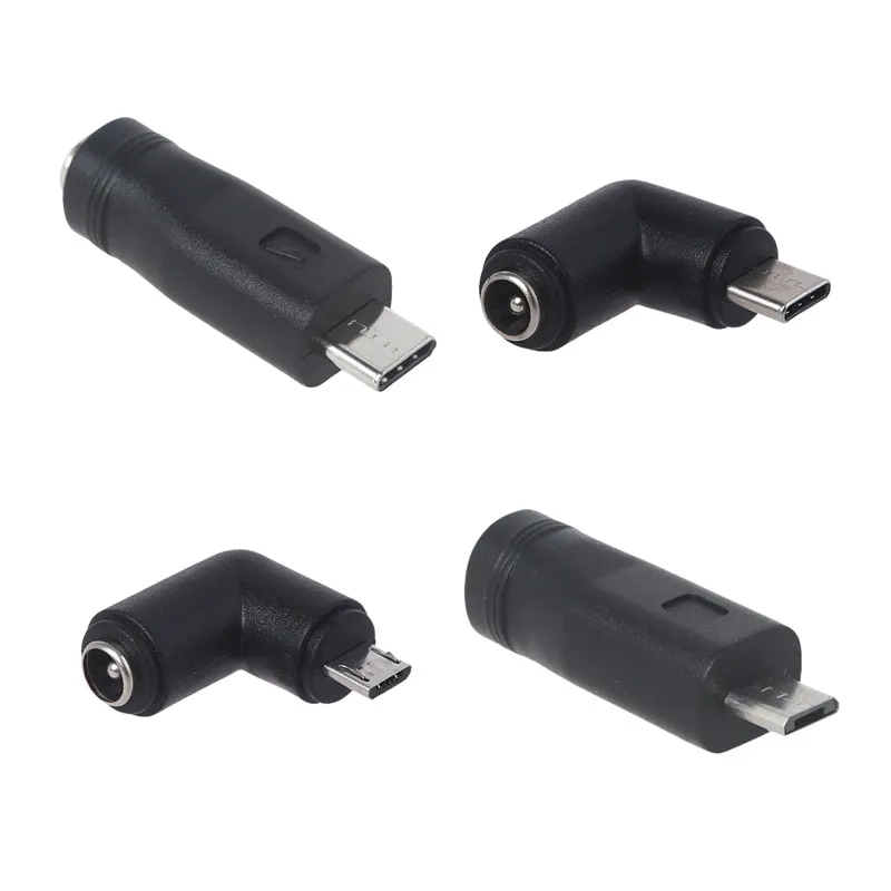 Rodzaj USB złącze żeńskie C / Micro USB męskie do 5.5x2.1mm DC zasilacz gniazdo Jack ładowania dla Tablet z funkcją telefonu MP3 MP4