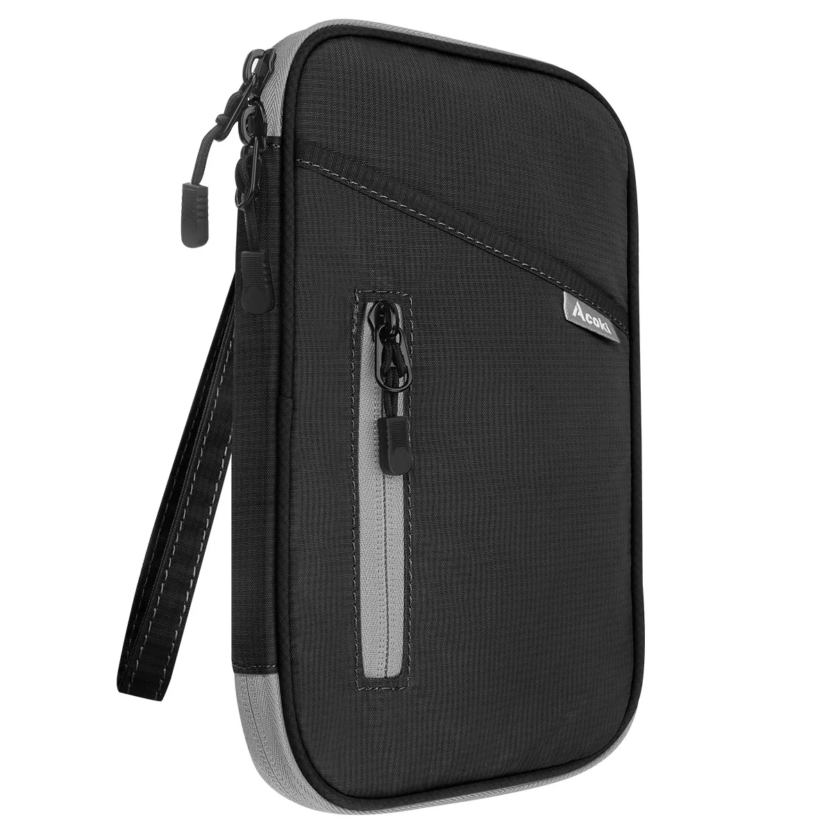 Reisebrieftasche, Familienpasshülle, Reiseaccessoires-Organizer für Tickets, Karten, Bargeld, Holiday Essentials Case Cover – Detail 1