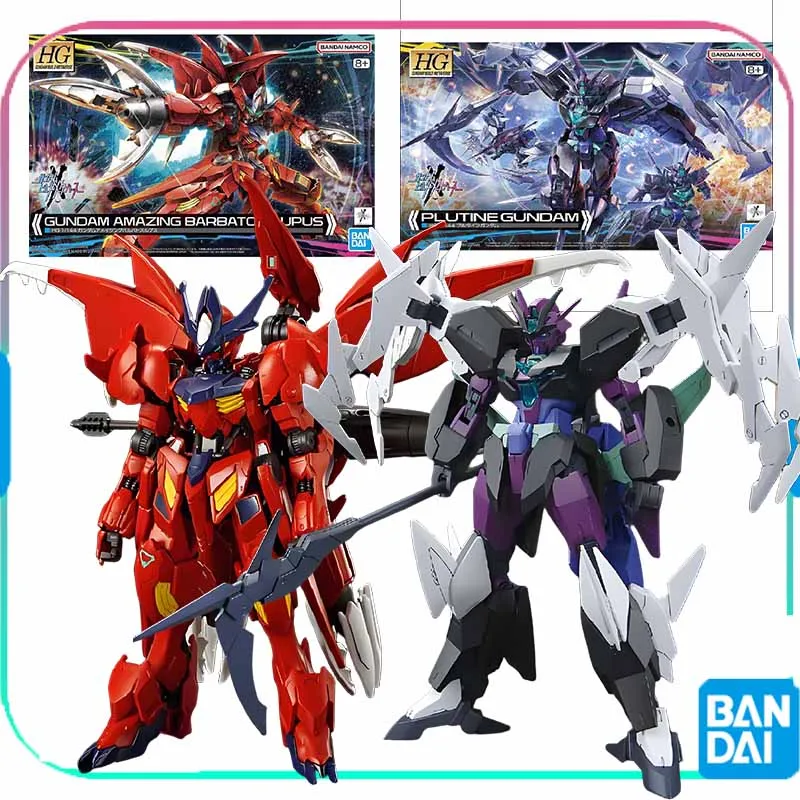 

BANDAI Genuine GUNDAM HG Series PLUTINE GUNDAIM AMAZING BARBATOSIUPUS Anime Action Figure Assembly Model Toys Collectible Model