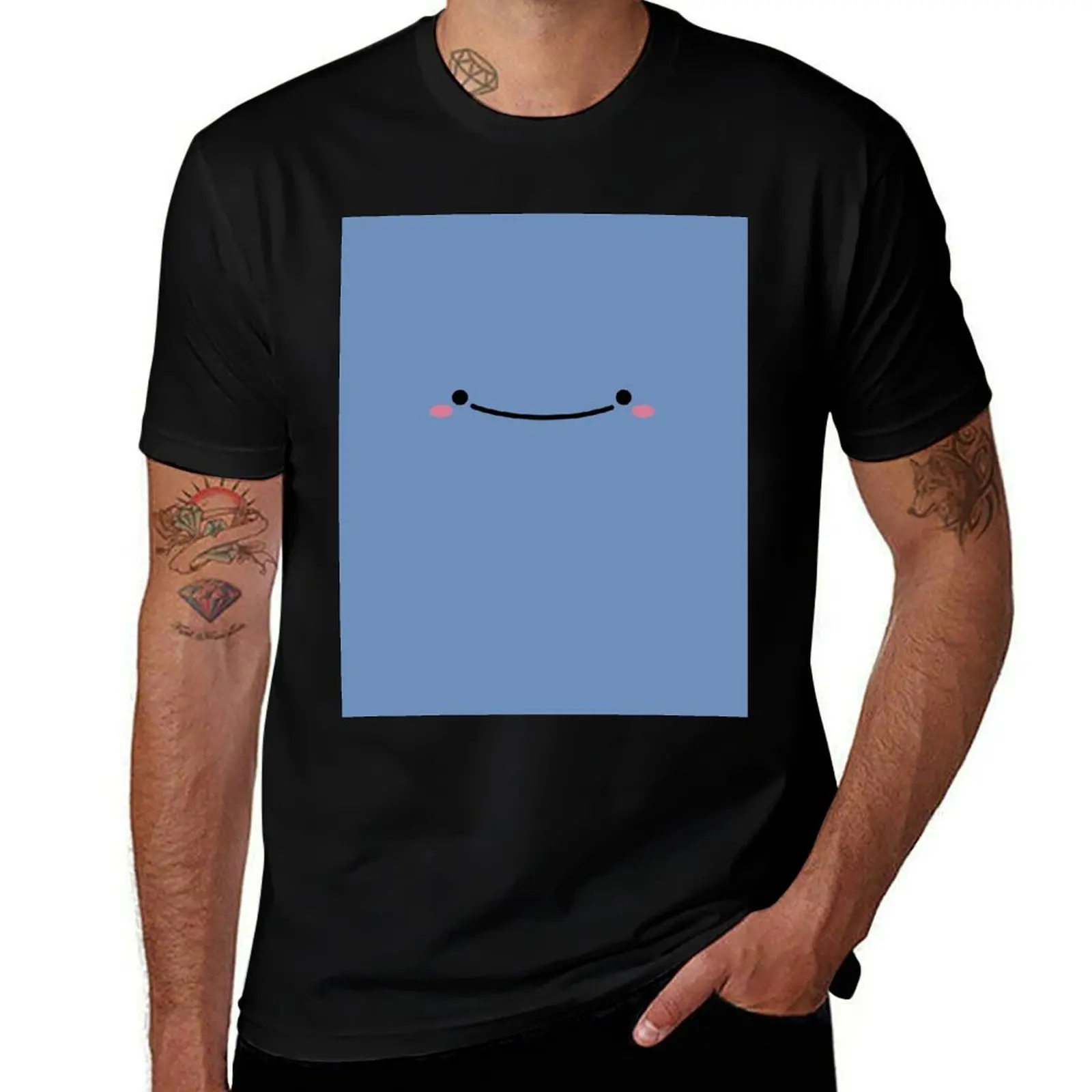 Jinbei San Cute Whale Face T-Shirt Work Wear Short Sleeve T-Shirt