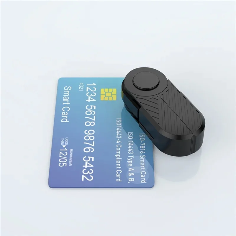 

Foldable USB Type C Smart Card Reader Compatible With MacOS and Smartphone