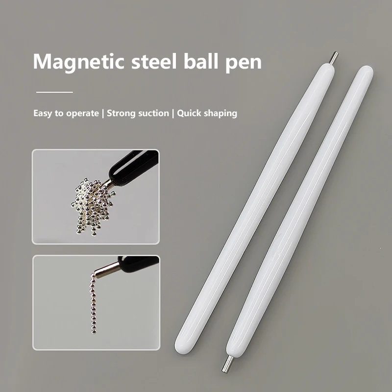1 pz Cat Eye Magnete per unghie Penna magnetica 11 cm Aspirazione Sfera in acciaio Magnete Penna Strumenti per nail art Cat Eye Gel Smalto per unghie Bastone magnetico