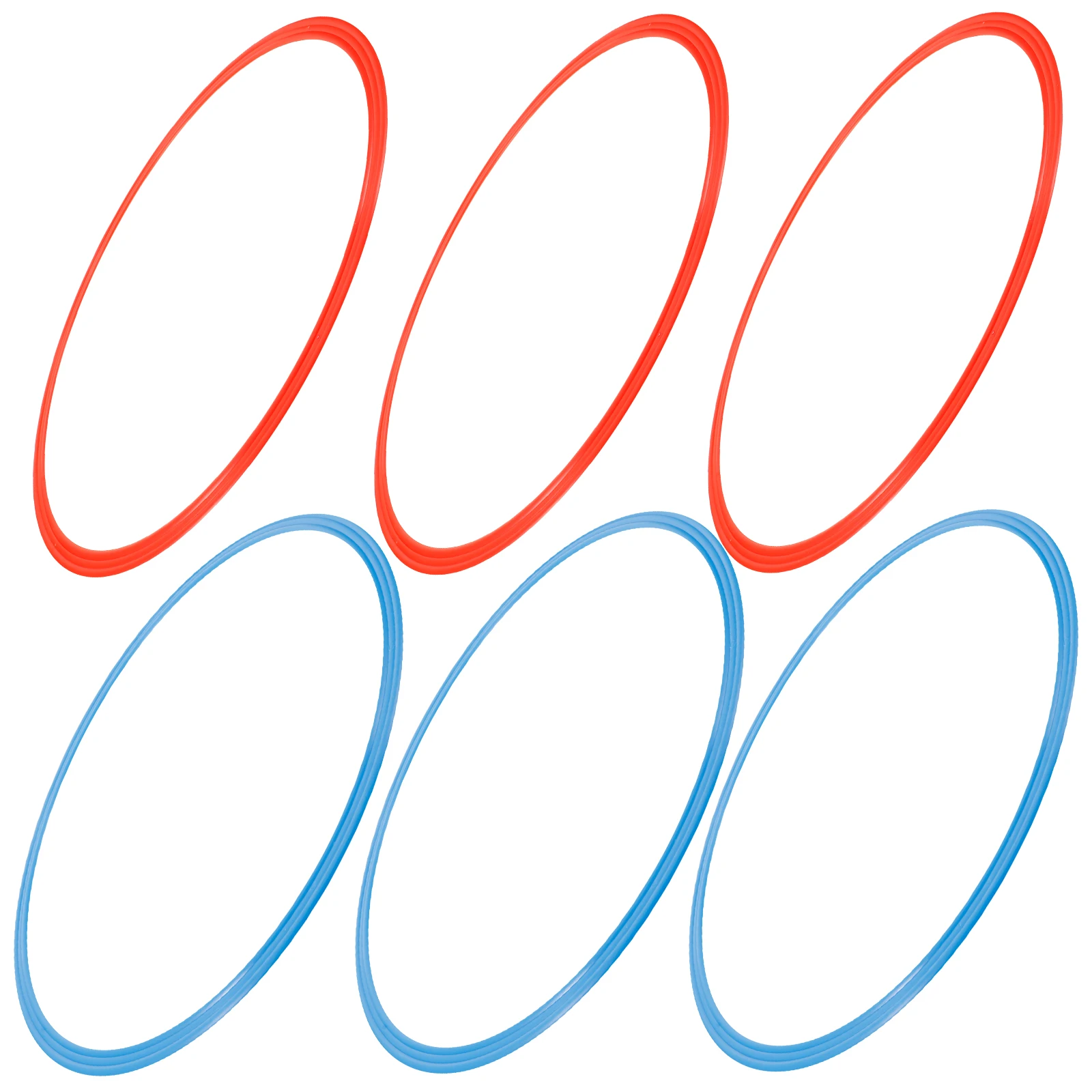 

6PCS SoccerTrainingRings AgilityEquipment SpeedDrills FootworkPractice RingsforFootball BasketballSports EnduranceMuscleToning