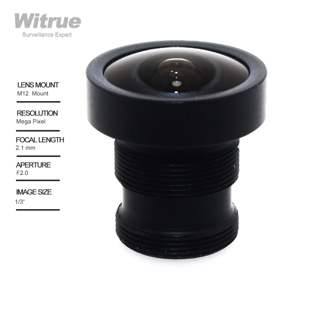 

HD Camera Lens CCTV 2.1mm M12*0.5 mount 1/3 F2.0 150 degree for Video Surveillance IP Camera