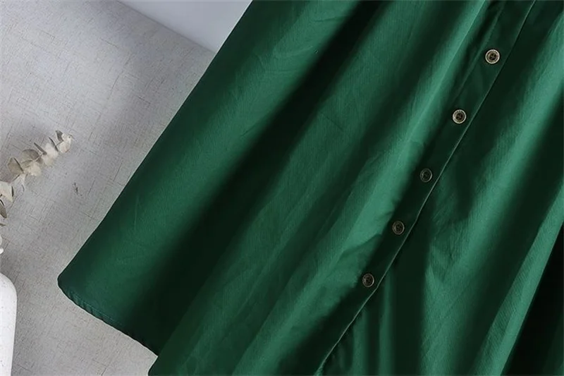 2025 Spring Summer Women Washed Cotton Elastic High-waist Skirt Pocket Belt Solid Long A-line Skirts Split Hem All-match Skirts