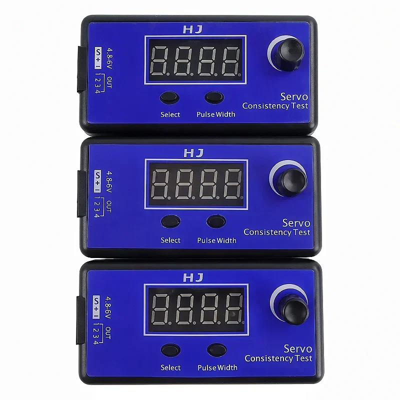 2PCS HJ RC Servo Tester 4 Servos ESC Consistency Checker for RC Airplane Helicopter Car Digital Multi-functional Steering Tools