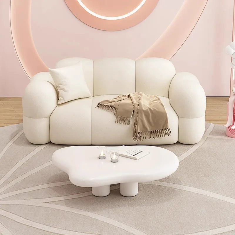 

Ergonomic Cream Living Room Sofas Big Size Interior Save Space Aesthetic Living Room Sofas Designer Koltuk Takımı Home Design