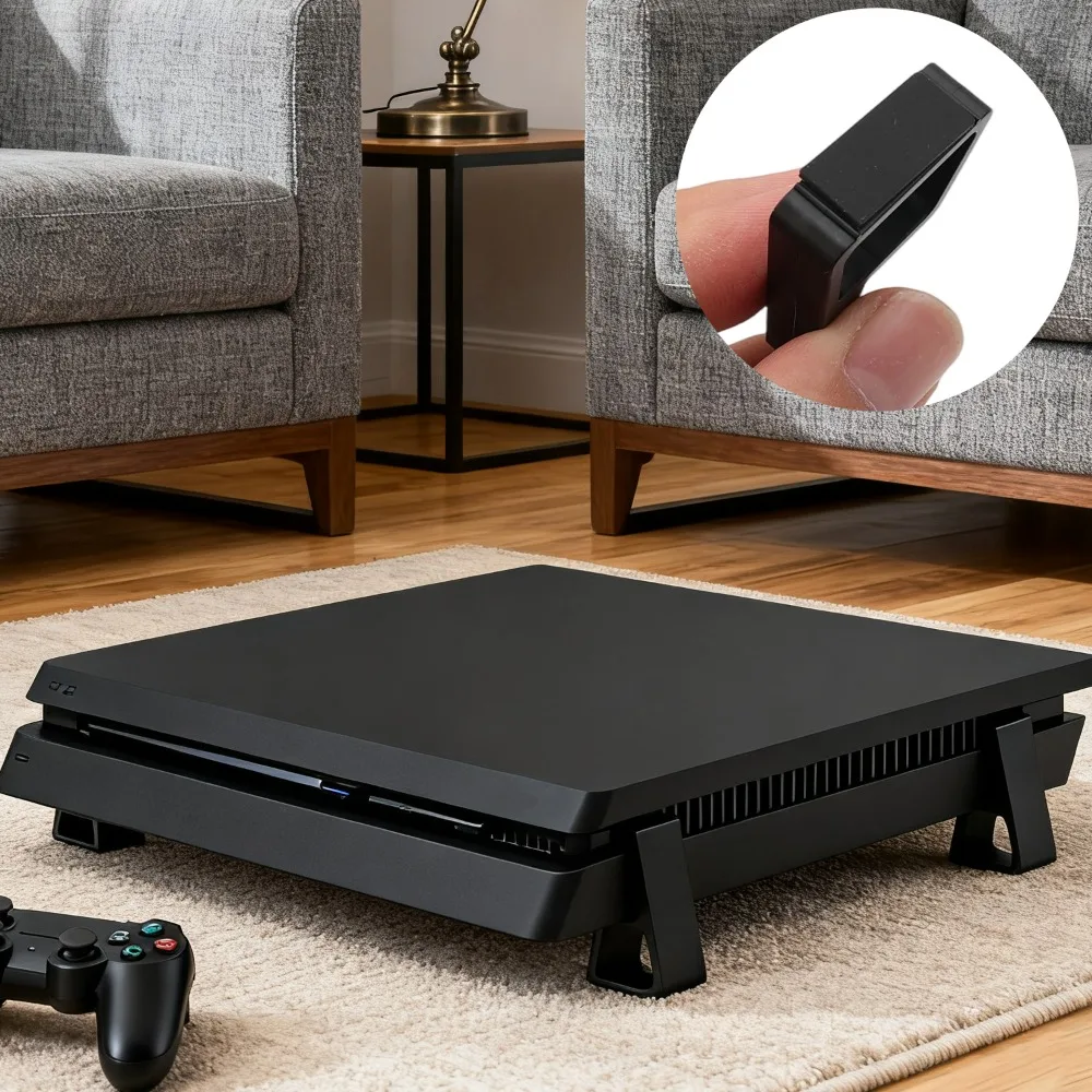 4-8 قطعة أصحاب التبريد الأفقي ل PS4 زيادة قدم قوس تقف مقاومة للصدمات شنت قاعدة حامل لملحقات PS4