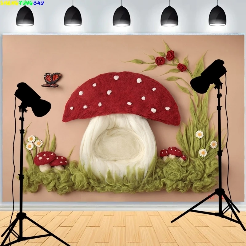 비닐 맞춤형 아기 신생아 꽃 바구니 사진 배경 소품, 어린이 생일 파티 사진 스튜디오 배경 VT-12