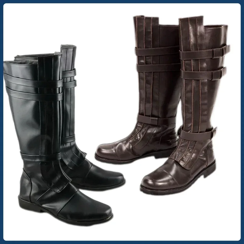 أحذية جيدي أنكين التنكرية باللون الأسود والبني لحفلات الهالوين كرنفال jd;2