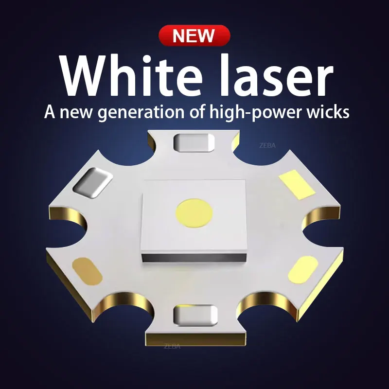 2000000LM White Laser Rechargeable LED Flashlight Fluorescent Strip Zoom High Power Flashlight Tactical Power Bank Camping light