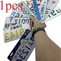Crankshafts Connecting Rods Car Numbers Retro Japanese License Plate Aluminum Tag Racing Car Modification Enthusiast Personality