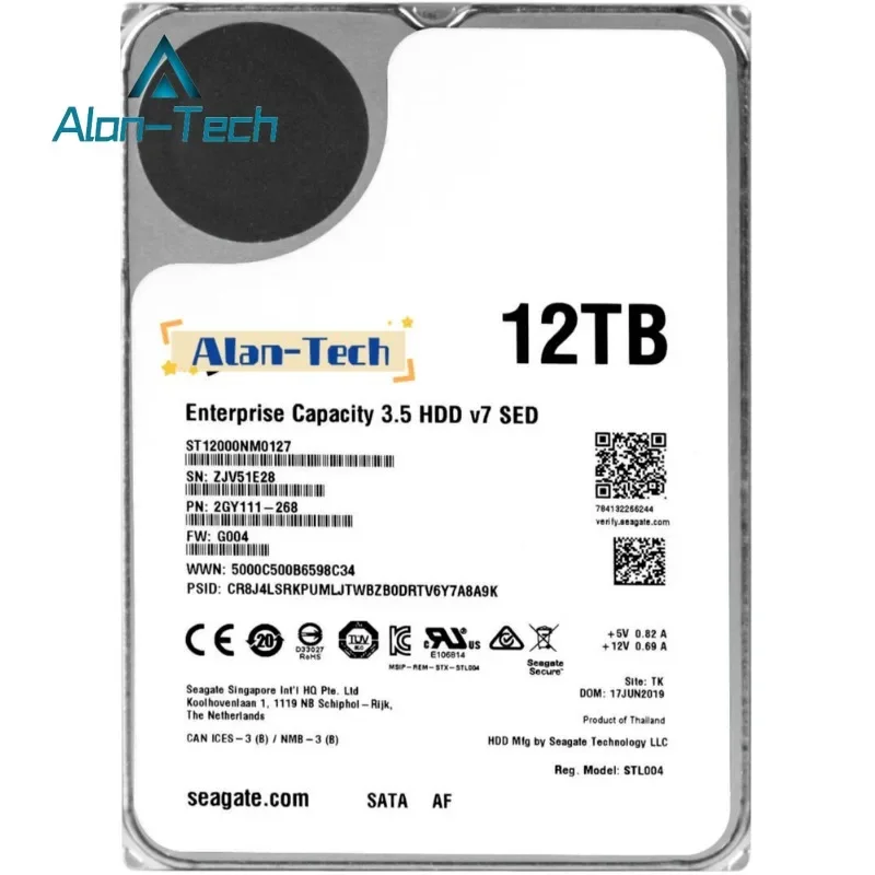 ST12000NM0127 per Sea-gate Enterprise Level SSD EXOS X16 7200 12TB ENTERPRISE 256MB Disco rigido SATA da 3,5\