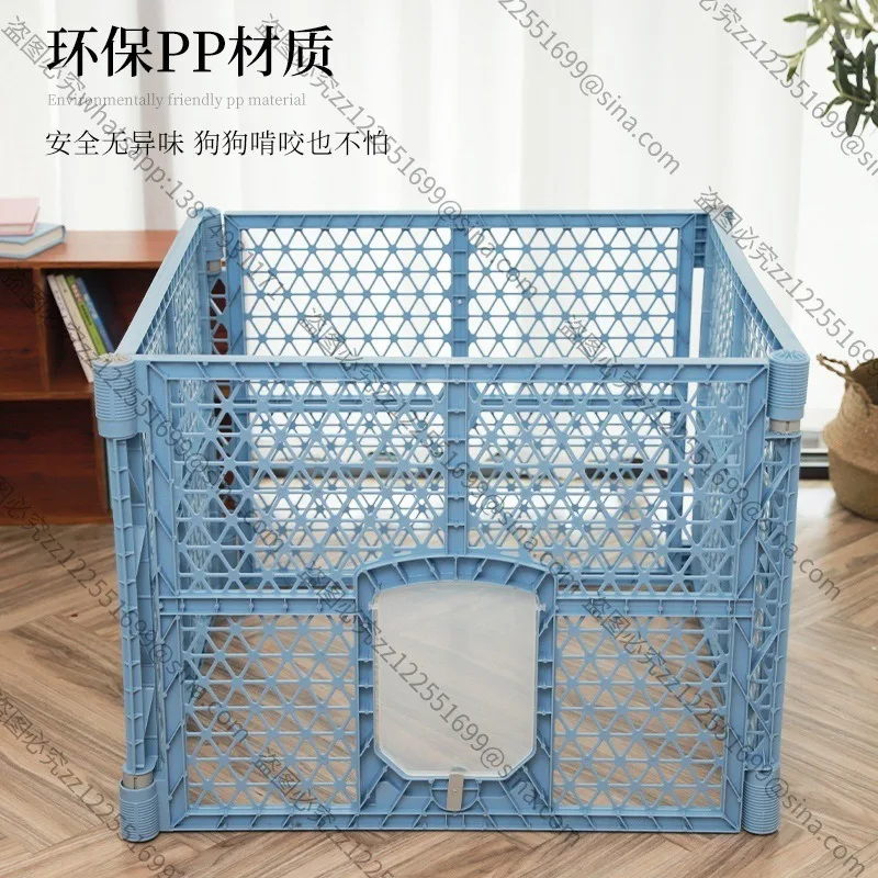 Spliced Foldable Pet Fence Plastic Isolation Gate for Small Medium Dog Cat