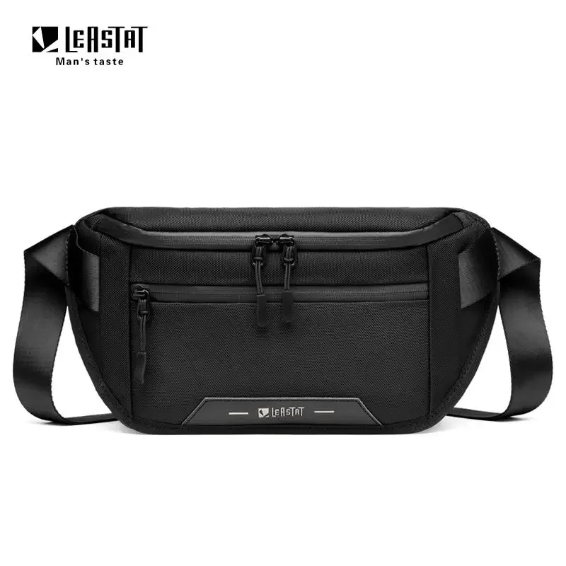 Men's Belt Bag Casual Waterproof  Business Shoulder Bag Messenger Bag Nylon USB Charging Waist Bag Outdoor Sports Shoulder Bag