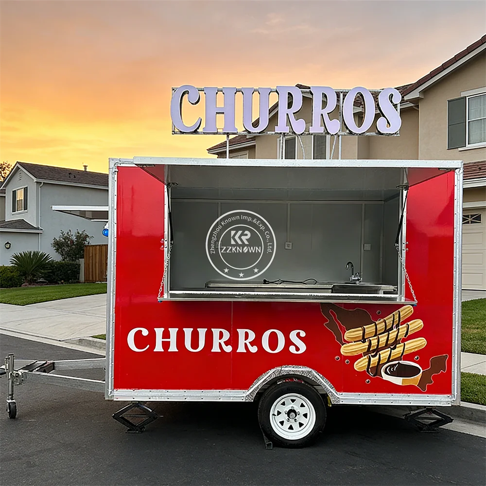 

Мобильный фудтрак для продажи еды, кофе и мороженого, уличный торговый прицеп, портативный фудтрак, полностью оборудованный