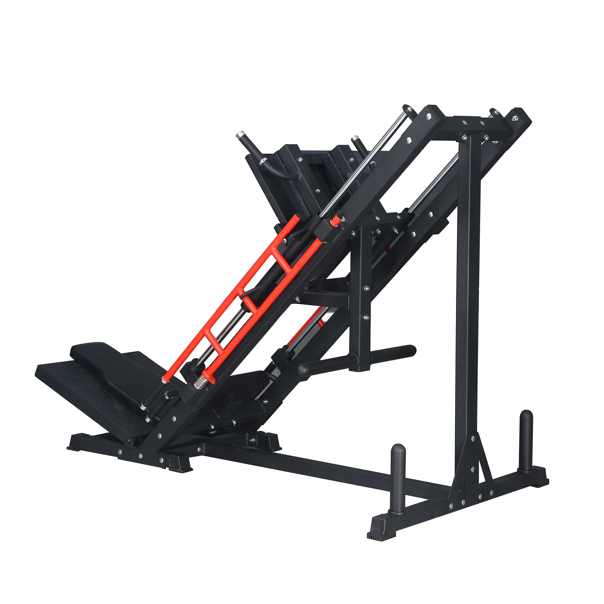 

Plate Load 45 Degree Leg Press Hack Squat Combo Machine Safety Steel Foldable Durable Gym Fitness Equipment Adjustable Strengthp