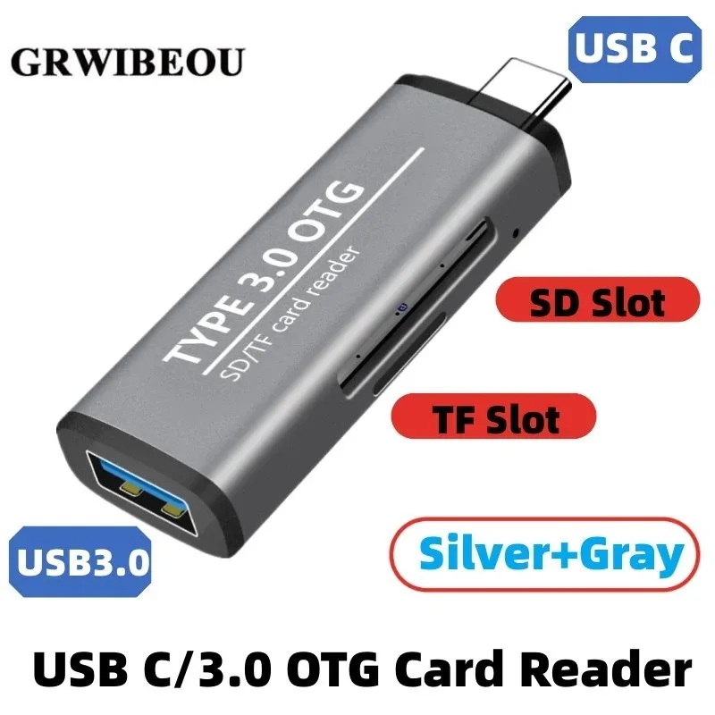 

USB 3.0 USB C To SD Micro SD/TF Adapter for PC USB 3.1 Card Reader Laptop Accessory OTG Card Reader Smart Memory SD Card Reader