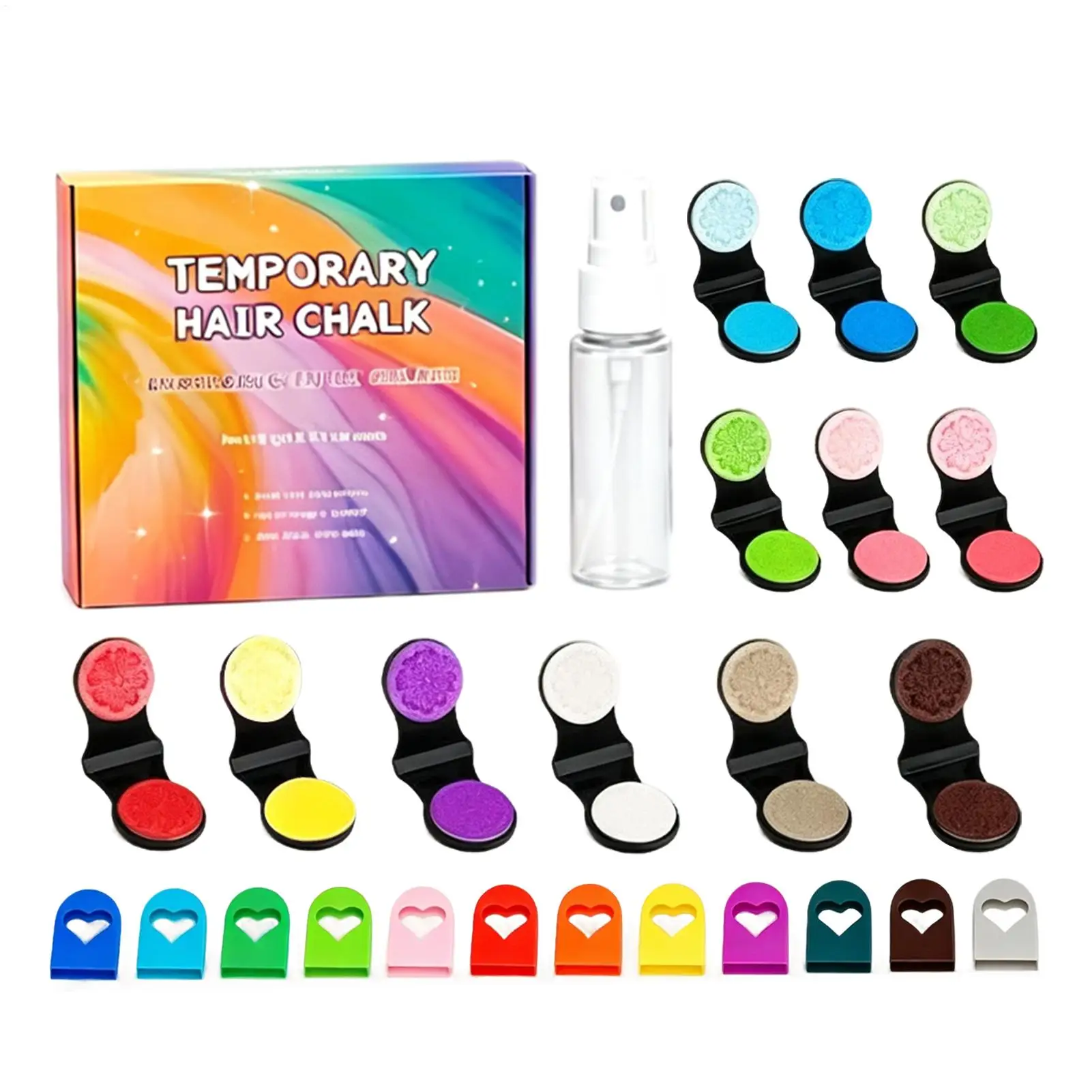 New Temporary Hair Chalk Washable Hair Color Makeup For Sport Events Halloween Cosplay Festivals Partial Hair Dye