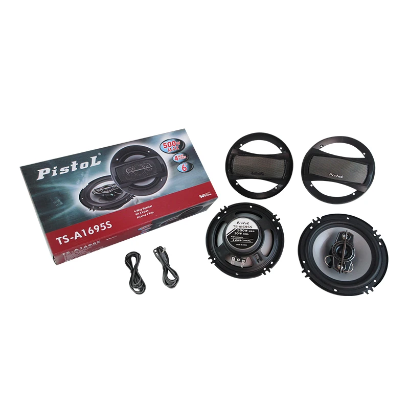 Altavoz Coaxial para Auto de 6 Pulgadas, 30W 4ohm TS-A1695S, 350W (MÁXIMO), Altavoz para Puerta de Auto (1 par de altavoces)