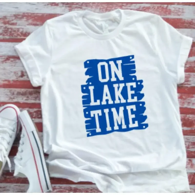 On Lake Time White T Shirt