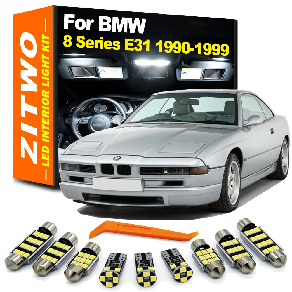 ZITWO 17Pcs LED Interior Light License Plate Bulb Kit For BMW 8 Series E31 840 850 1990- 1995 1996 1997 1998 1999 Accessories