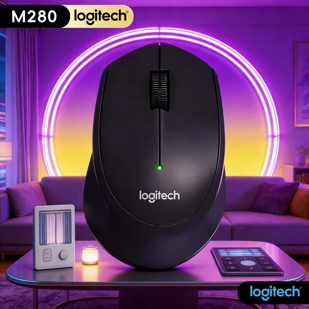 Easy Home Piece Wireless Mouse M280 Sensitive Click Keys Stable 2.4G Link For Pc Notebook Desktop Office Everyday Computer Work