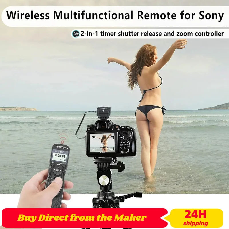 

Беспроводная камера с дистанционным управлением с таймером и кабелем для Sony A6600 A9 AXP55 AX700 FX6 FX1000E FS5 X160 FX7