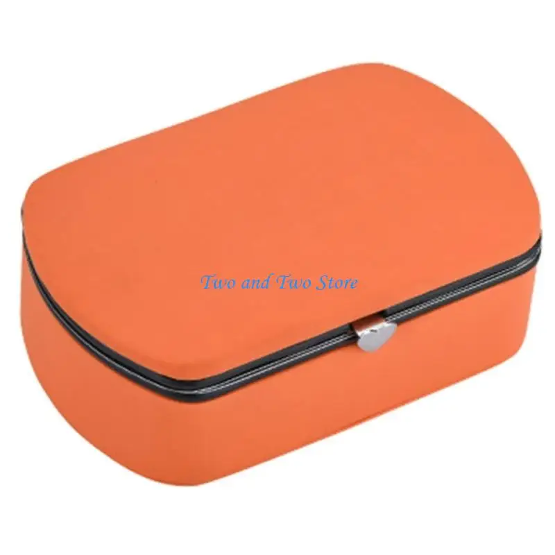 

HX6F Stylish Jewelry Accessories Box Container Convenient Jewelry Storage Box Portable Containers for Home Office and Travel