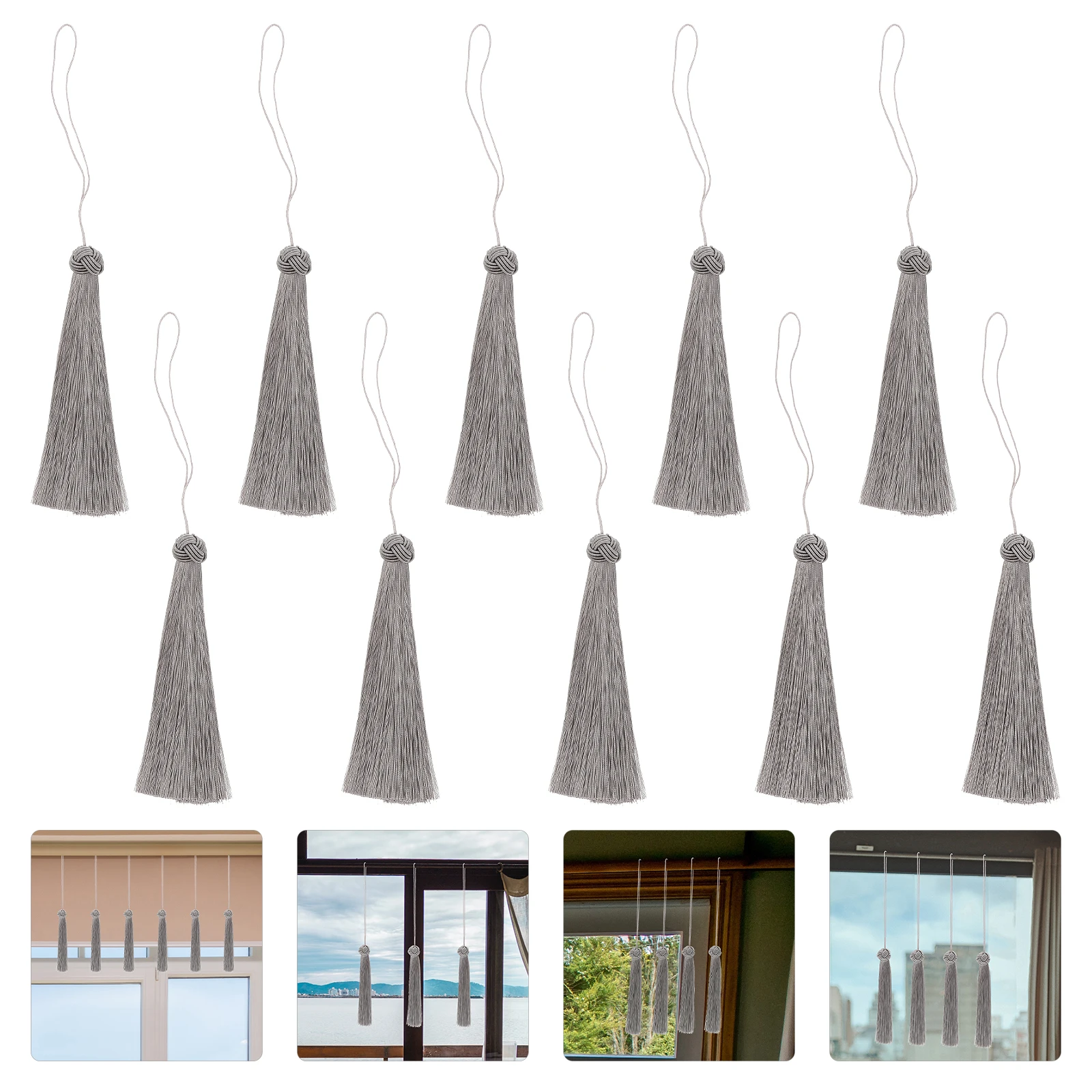 

Tassel Ear Ornaments DIY Tassels Charms Hanging Decorative Pendants for Jewelry Making