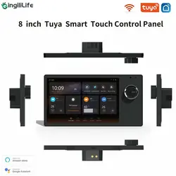 8 inchtuya-Panel de Control táctil inteligente para el hogar, interruptor giratorio, pantalla táctil inteligente