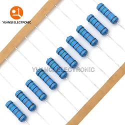 10pcs 3W Metal Film Resistor 1%  1R-2.2M 0.1 0.22 1 120 200 240 510 560 680 1K 3.3K 5.1K 5.6K 7.5K 10K 75K 330K 430K 1M ohms