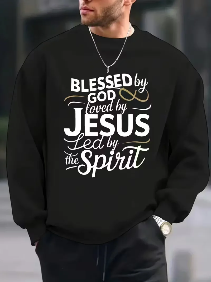 

Мужская толстовка с круглым вырезом, забавный графический принт, черная уличная толстовка с круглым вырезом для повседневной повседневной носки, рождественский длинный рукав