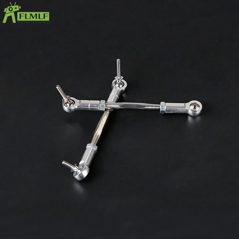 Alloy CNC Steering Plate Set Steering Tie Rod Fit for 1/5 HPI ROFUN ROVAN KM BAJA 5B 5T 5SC SS Rc Car Parts