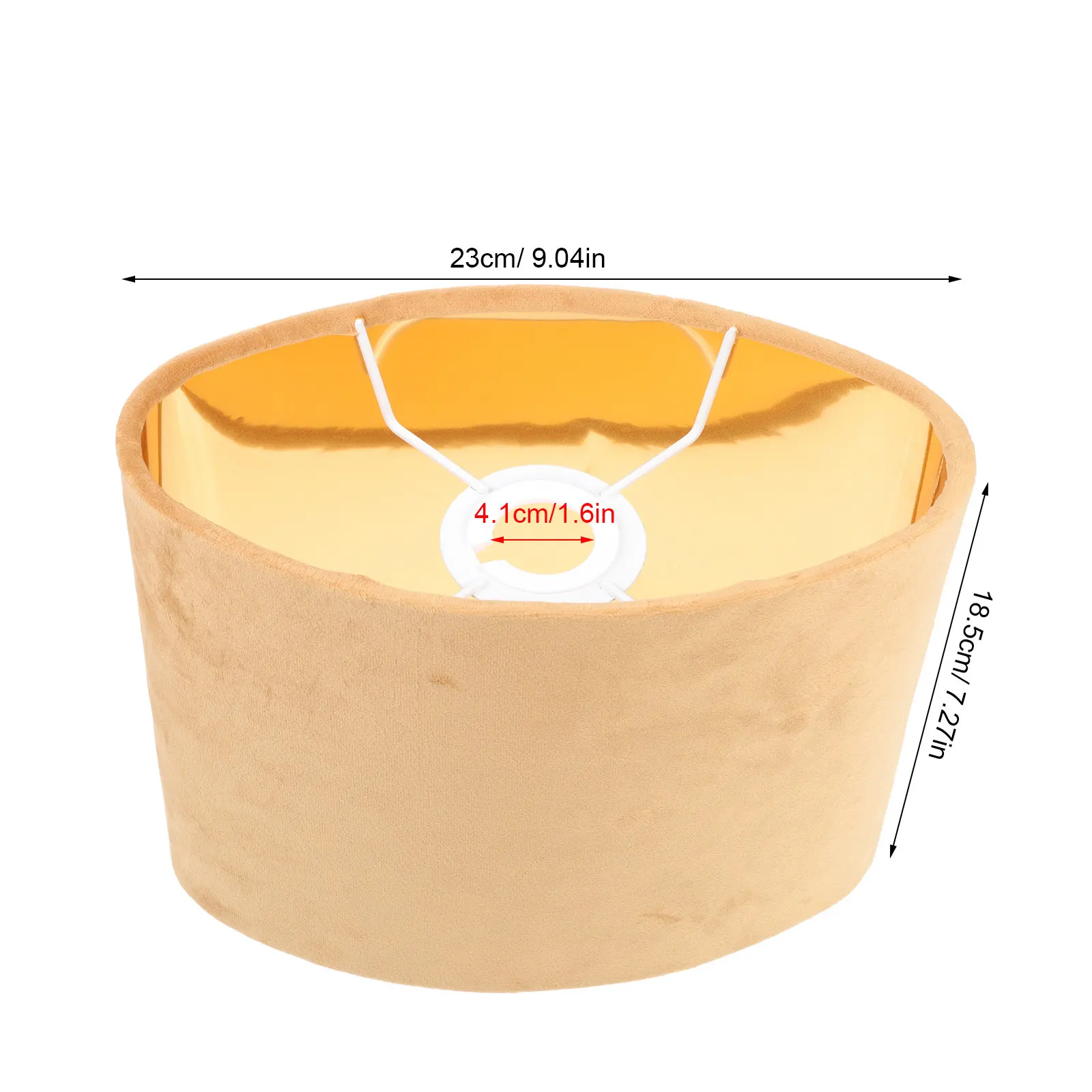 1Pcs Simple Oval Lampshade Premium Cloth Lamp Cover Stable Structure for Wall Floor Bedside Lamps Easy Install Decorative